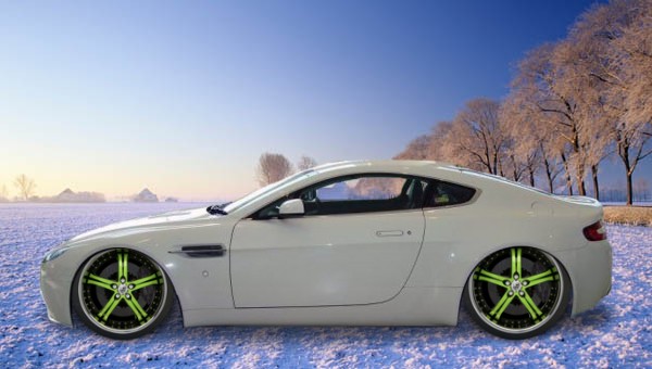 Aston Martin Vantage with LSS-5 Lexani Wheels